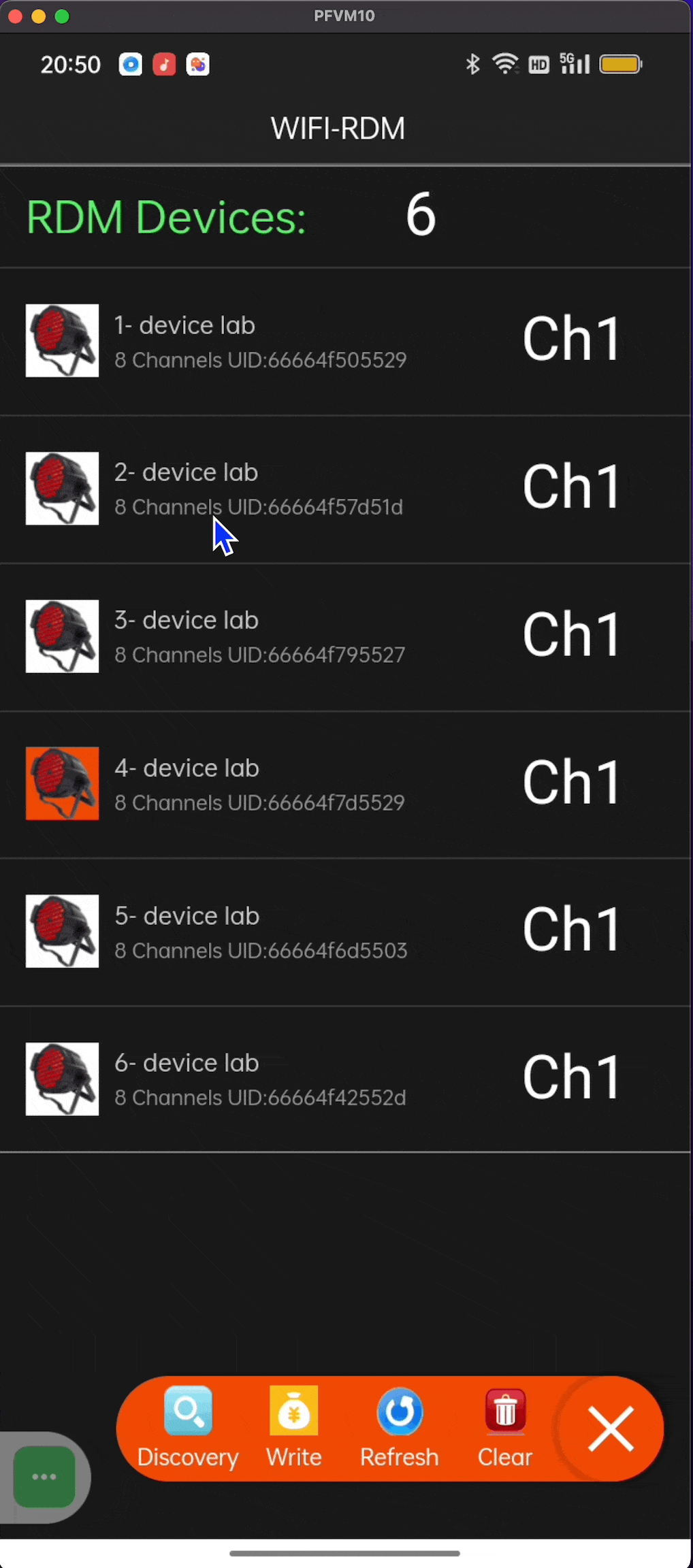 How to connect the dongle to the app